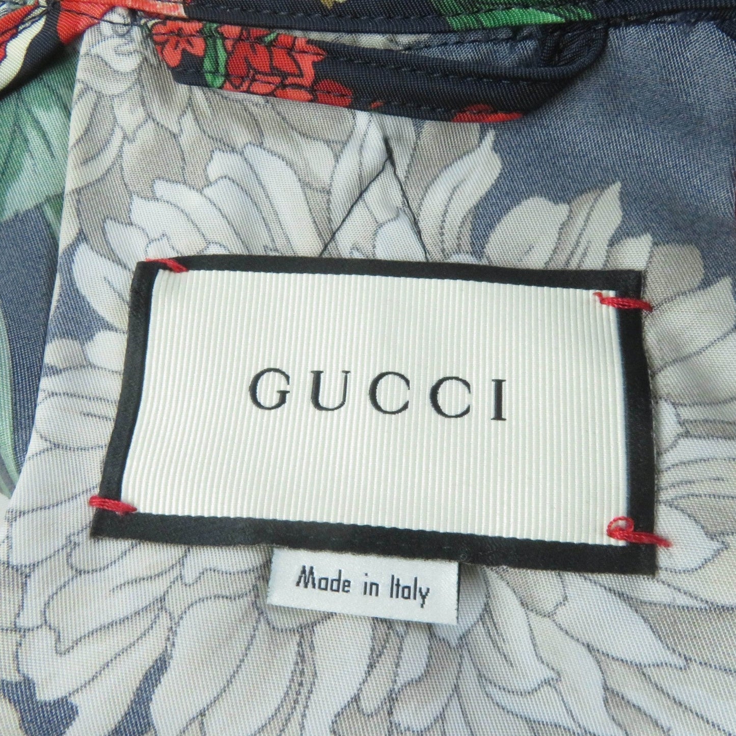 GUCCI Nylon jacket 528184 Nylon Navy multi-color 38