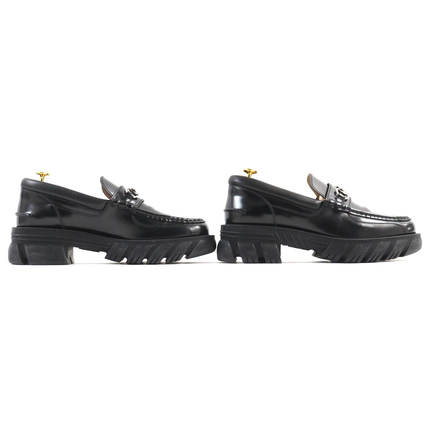 GUCCI loafers 658822 leather black 8