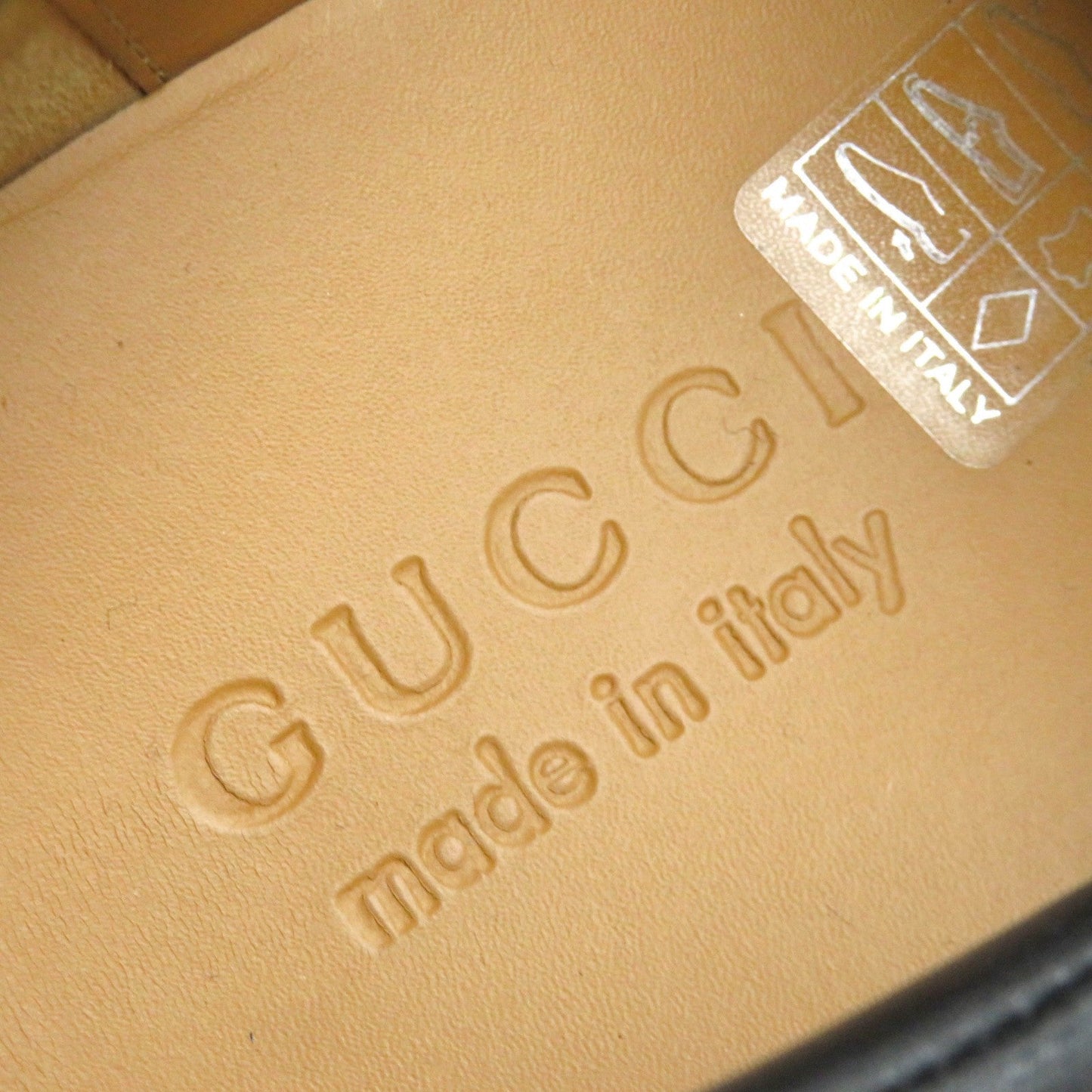 GUCCI loafers 658822 leather black 8