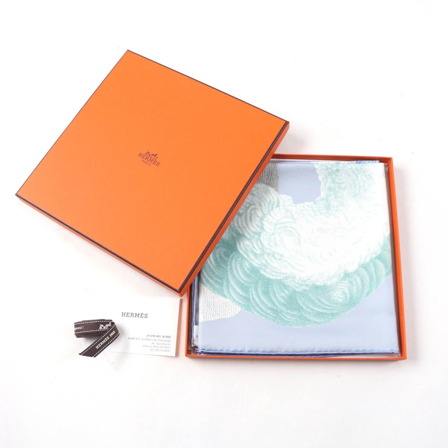 HERMES scarf silk Multi Carre90 PLUMETS ET PANACHES Feathers and feathers
