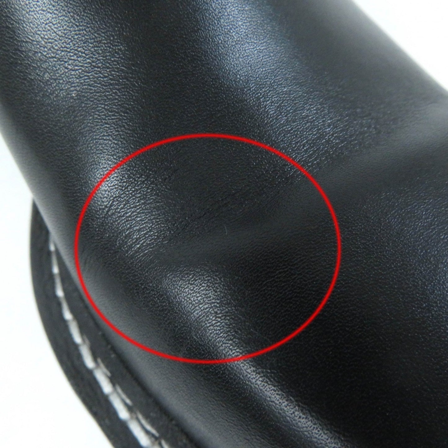 LOUIS VUITTON Ankle boots 1A8947 leather black LV Bobur Line 35.5