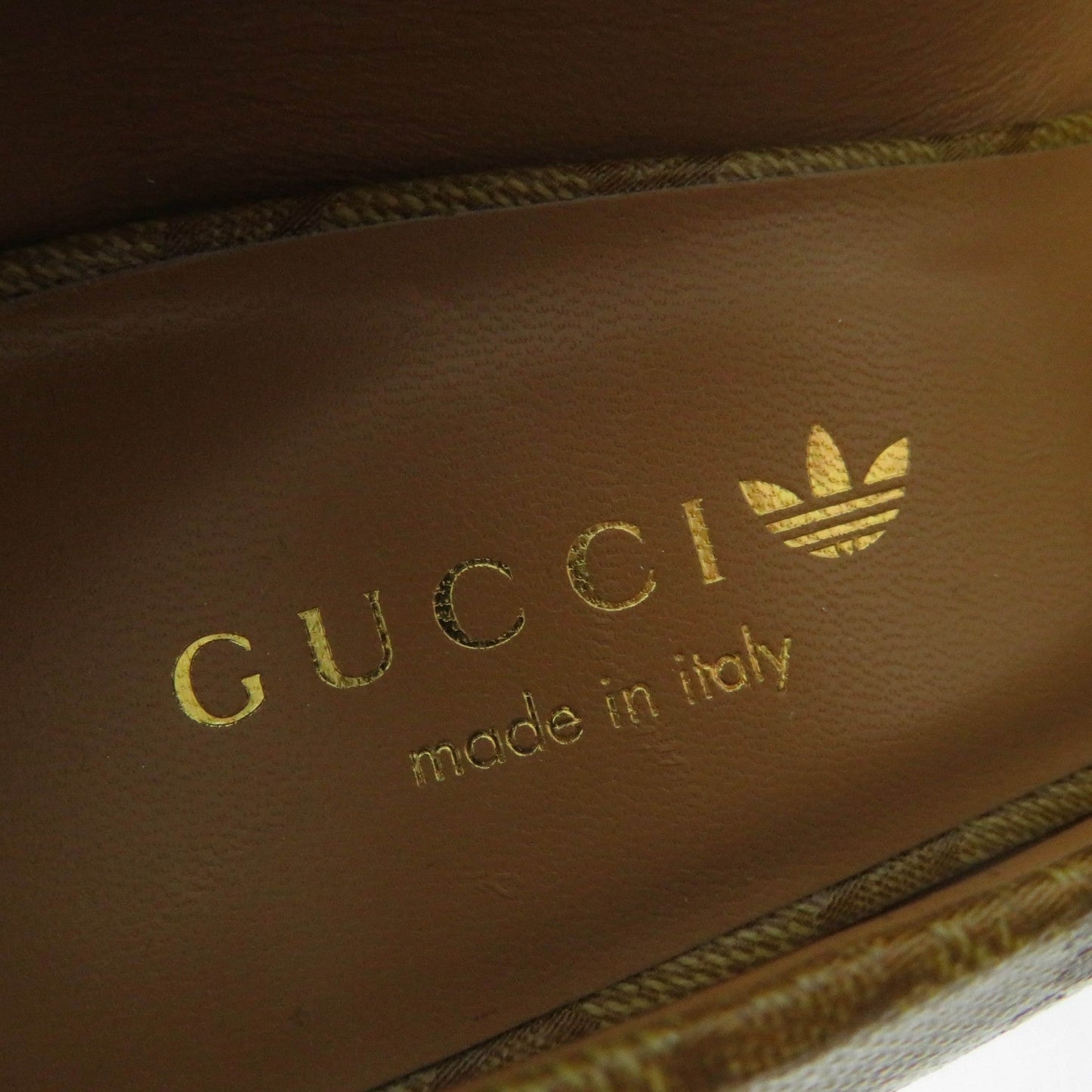 GUCCI pumps 702221 GG crystal Brown 35