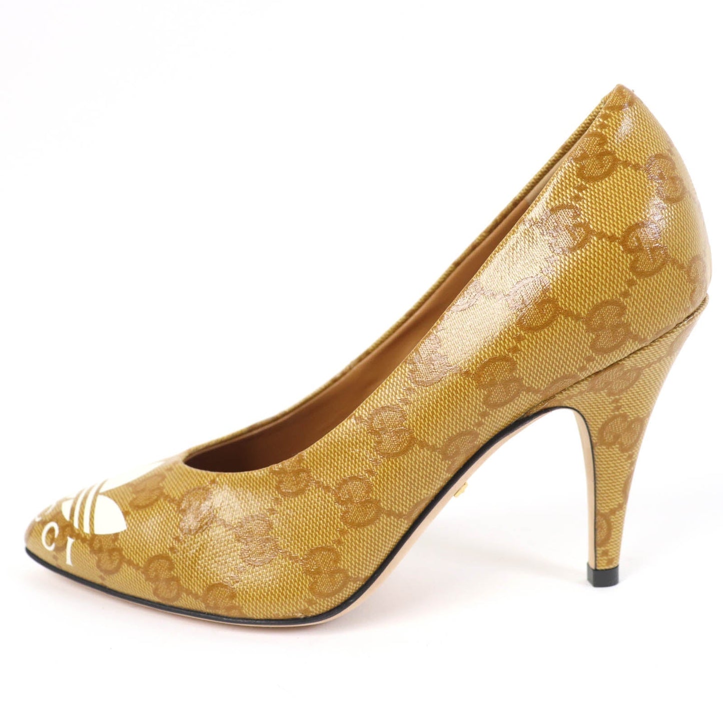 GUCCI pumps 702221 GG crystal Brown 35