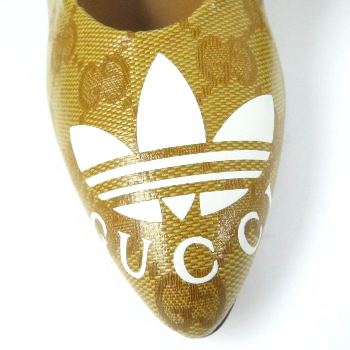 GUCCI pumps 702221 GG crystal Brown 35