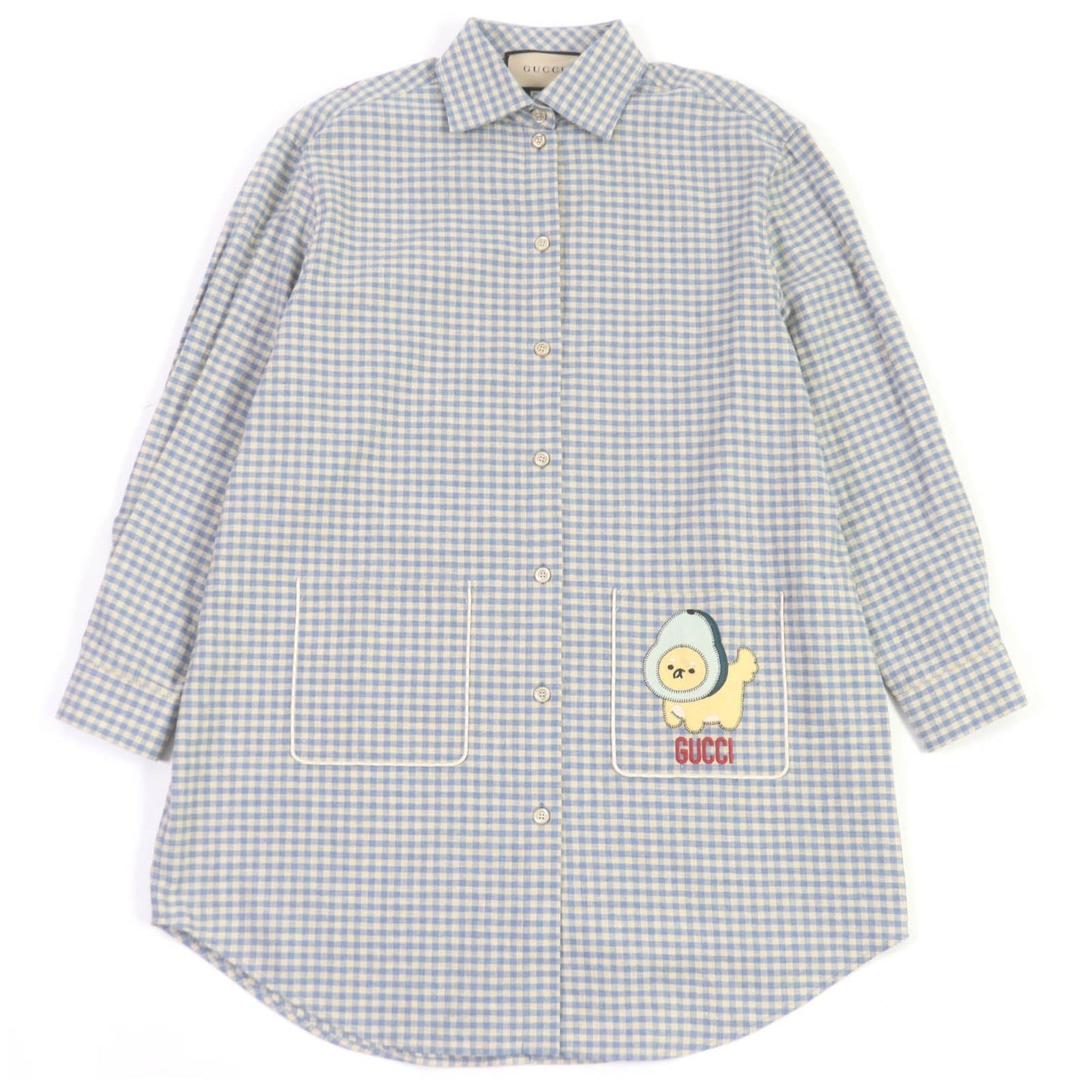 GUCCI Long sleeve shirt 734889 cotton blue 42