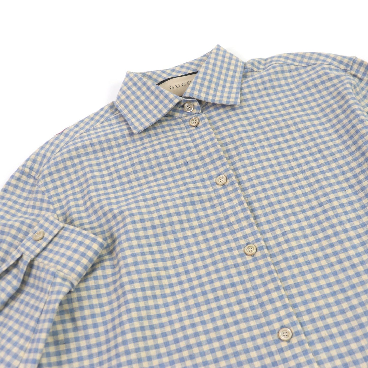 GUCCI Long sleeve shirt 734889 cotton blue 42