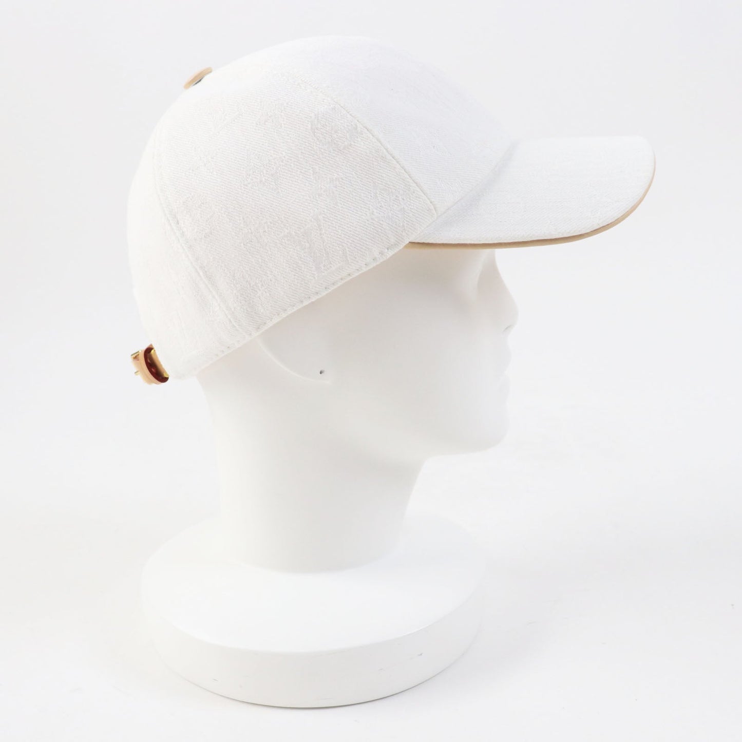 LOUIS VUITTON cap M77538 cotton white L