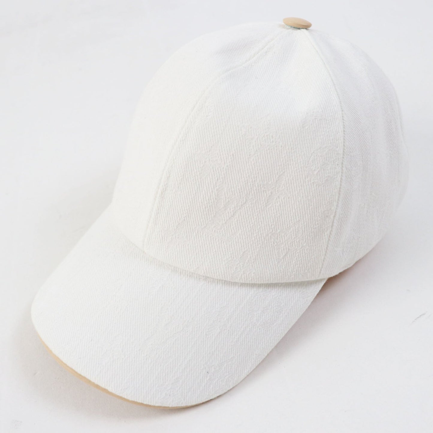 LOUIS VUITTON cap M77538 cotton white L