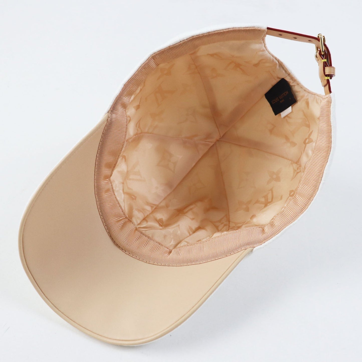 LOUIS VUITTON cap M77538 cotton white L