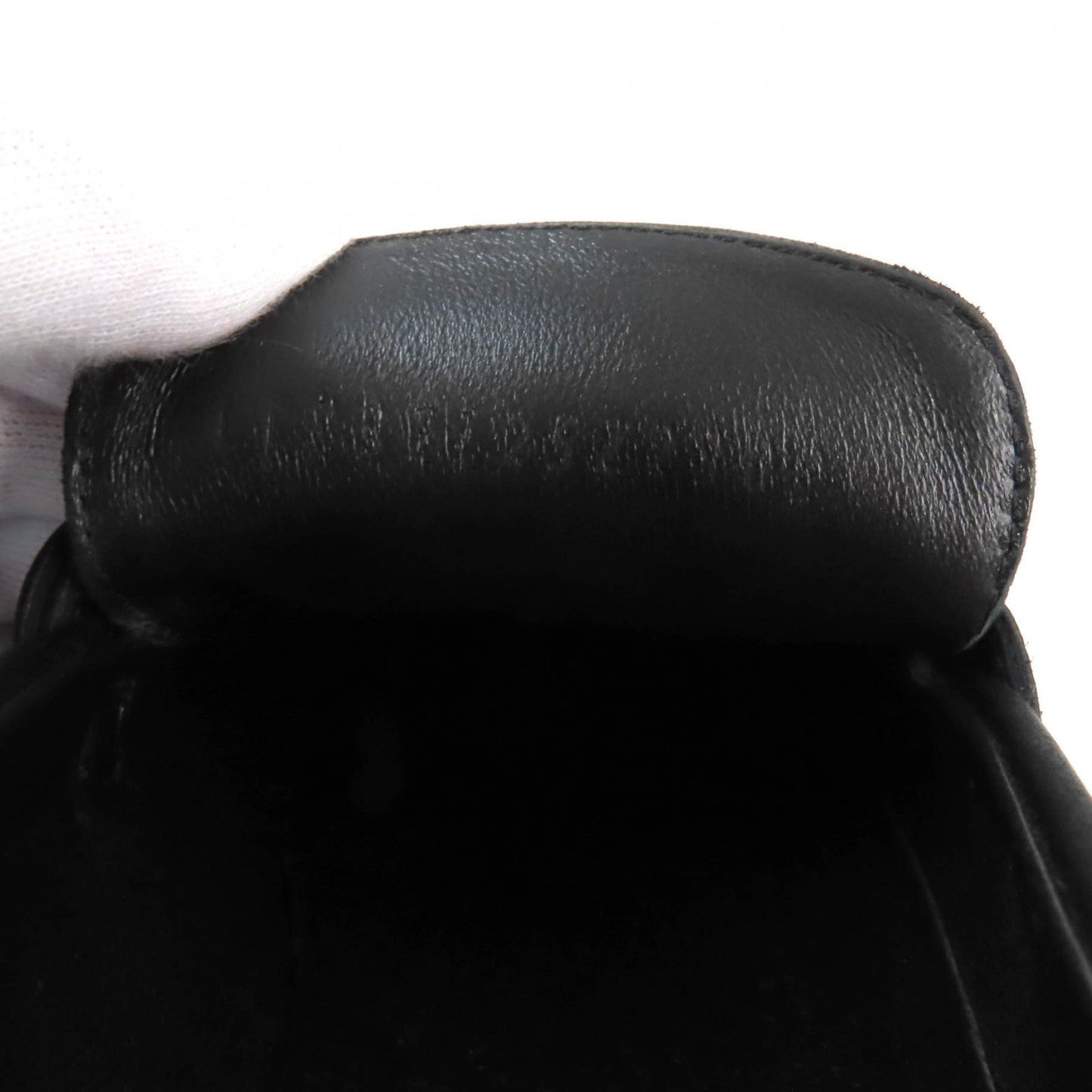 HERMES Moccasin Satin black Desting 37
