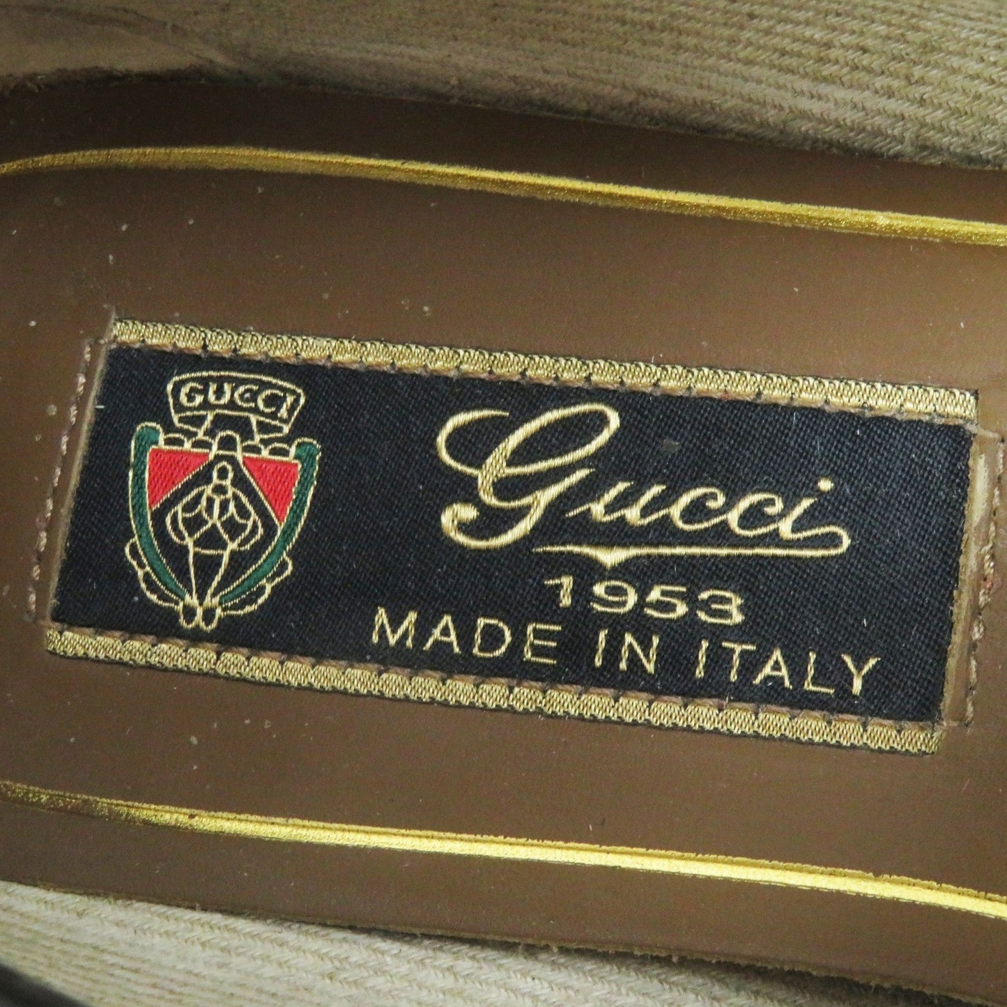 GUCCI loafers leather black 36
