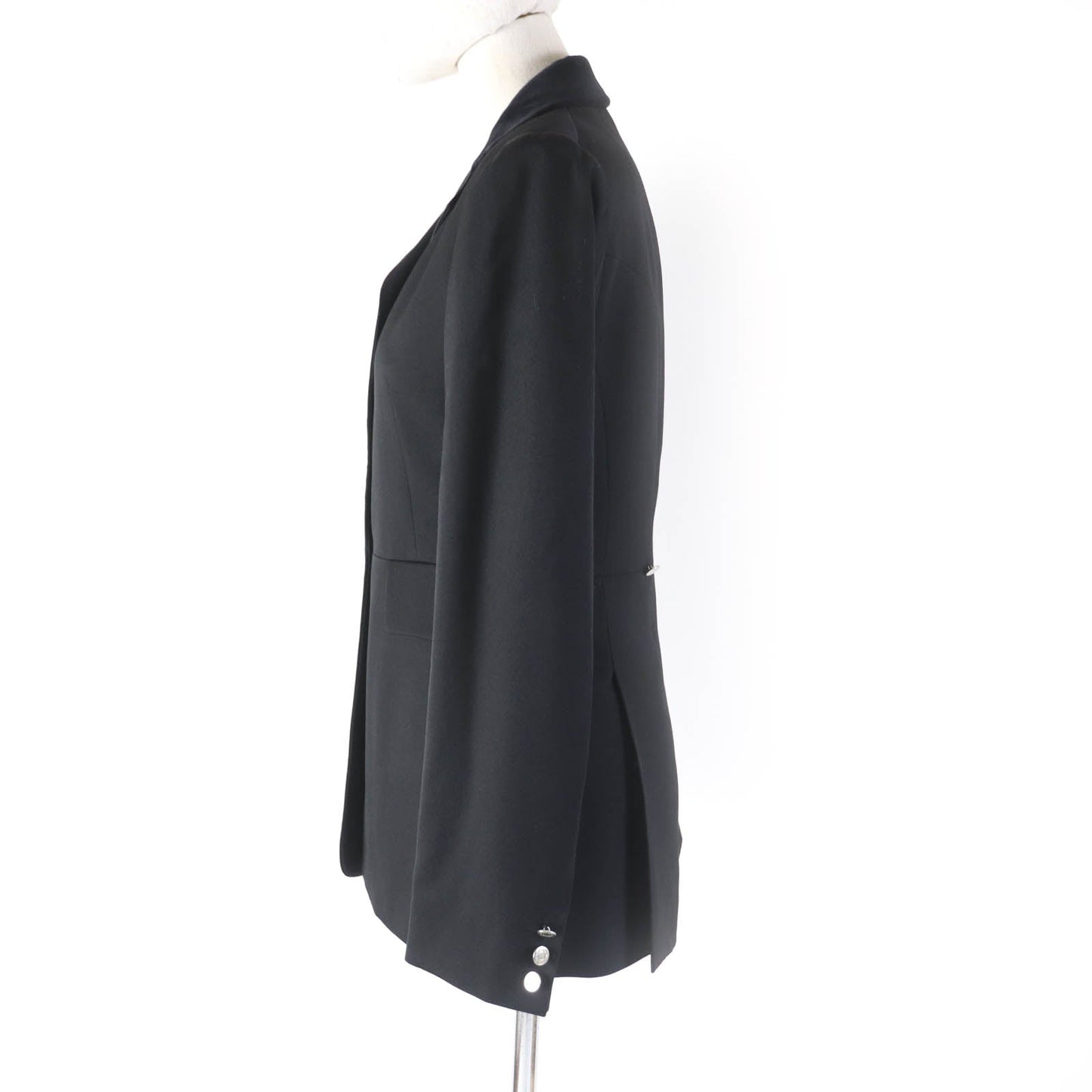 HERMES tailored jacket wool black 36