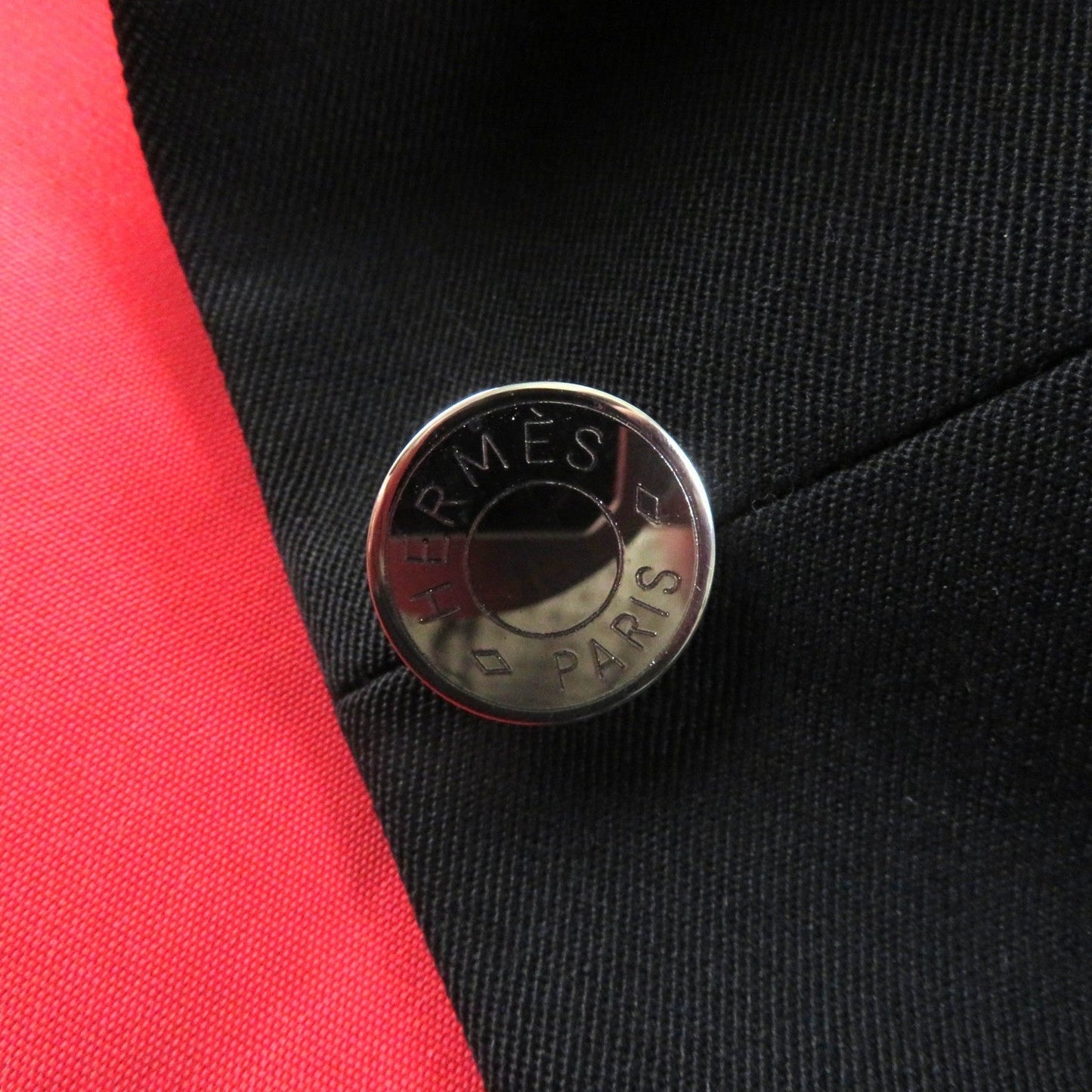 HERMES tailored jacket wool black 36