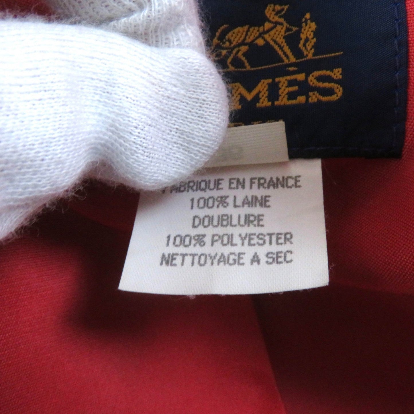 HERMES tailored jacket wool black 36