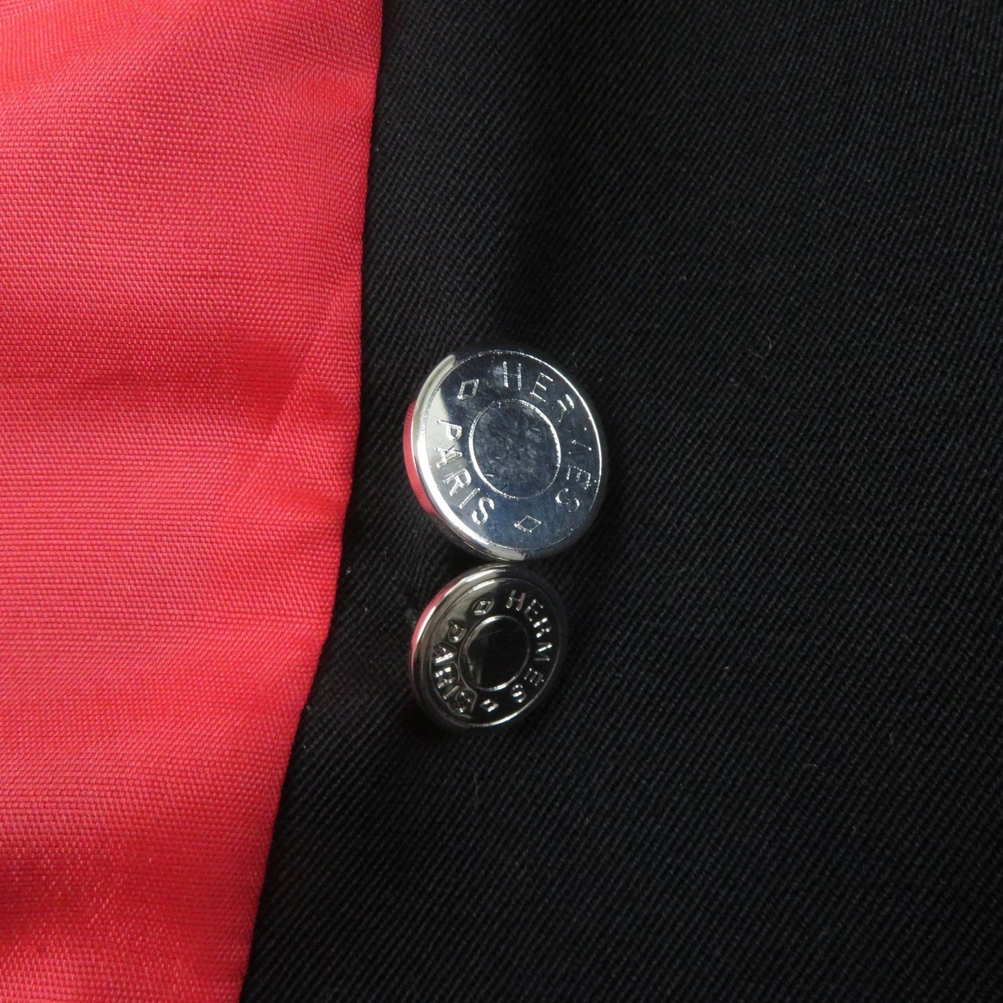 HERMES tailored jacket wool black 36