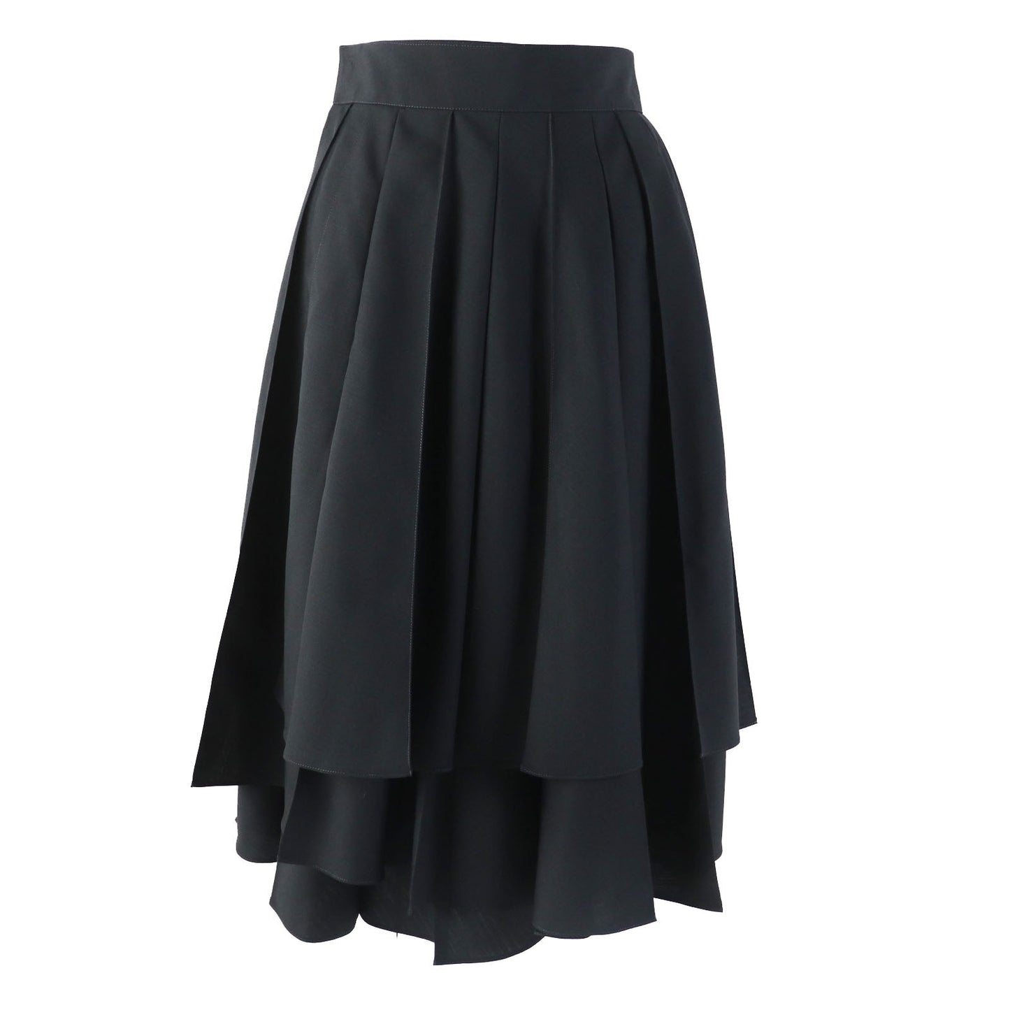 HERMES skirt wool black 40