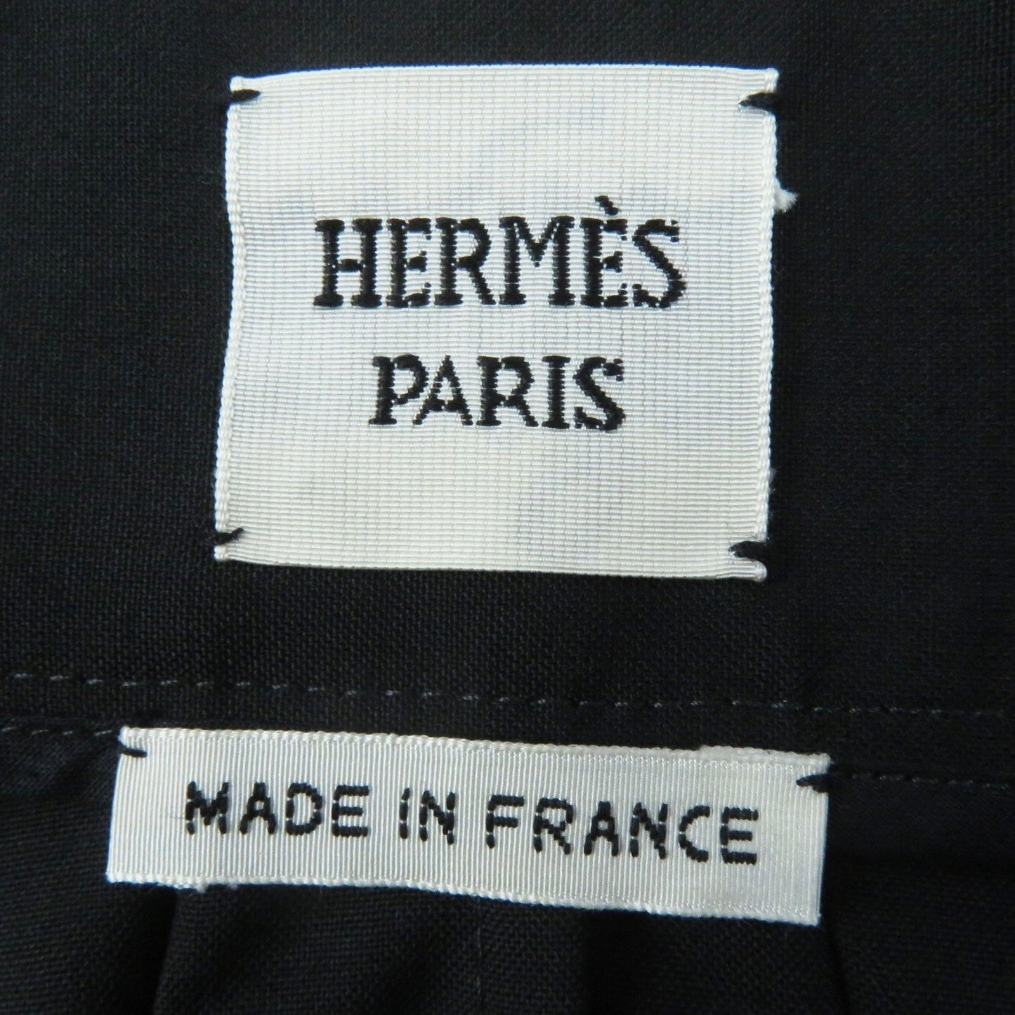 HERMES skirt wool black 40