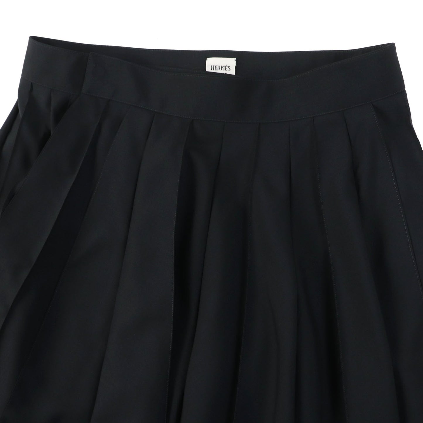 HERMES skirt wool black 40