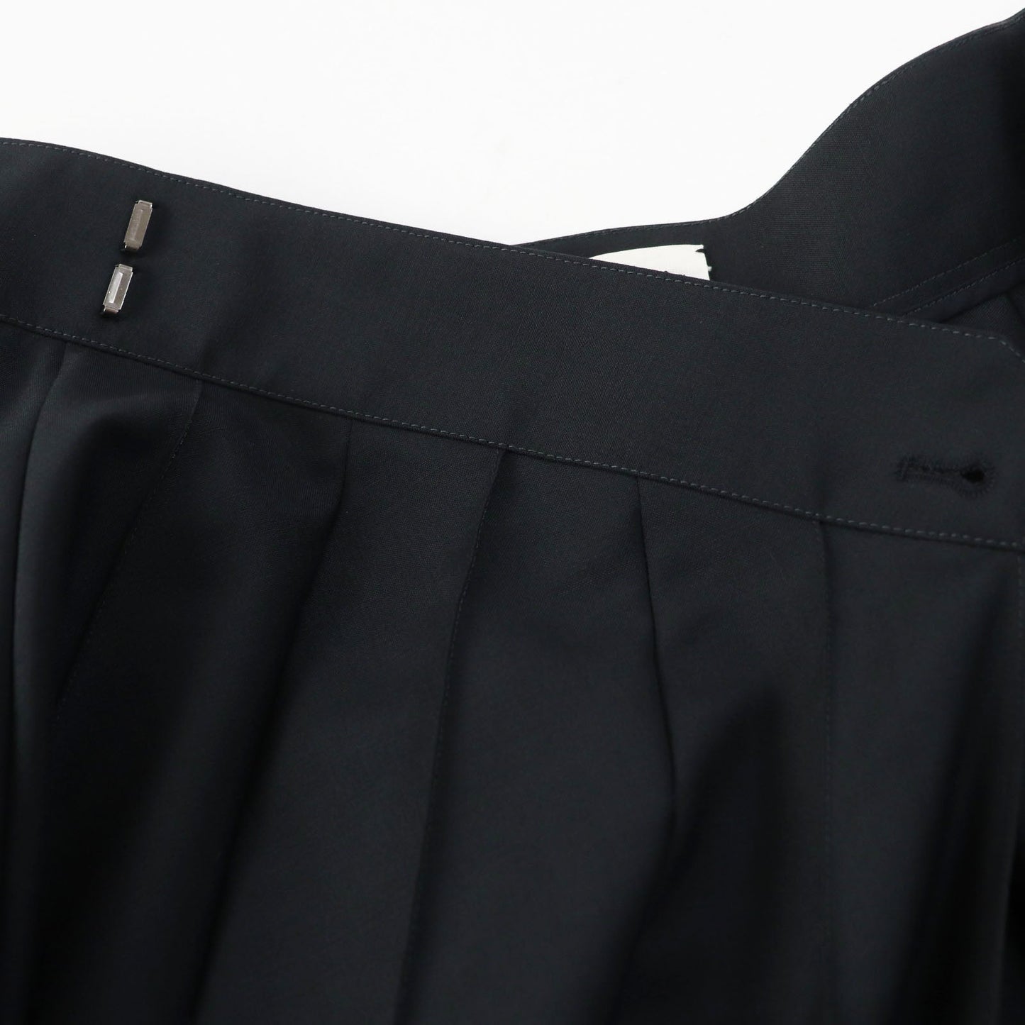 HERMES skirt wool black 40