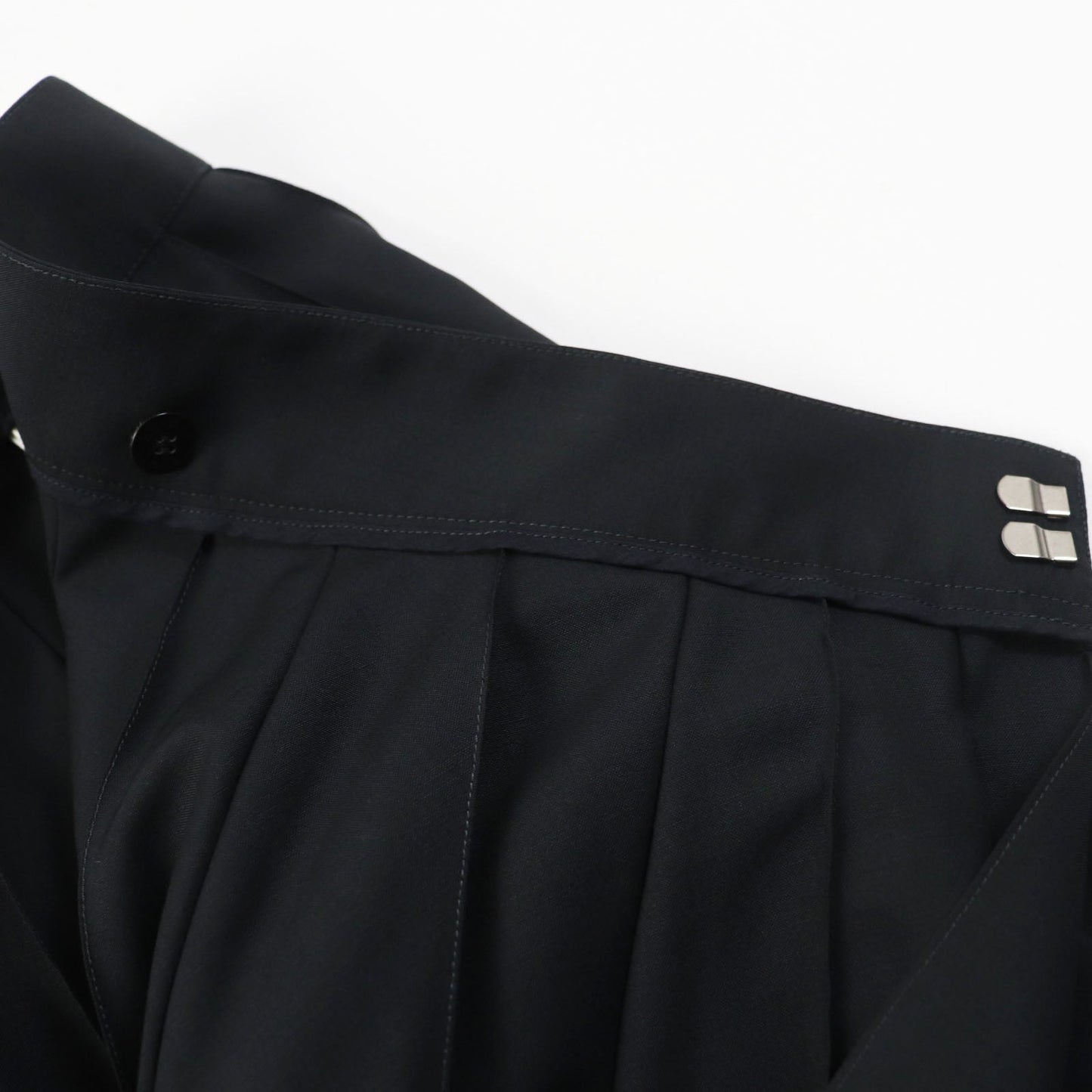 HERMES skirt wool black 40