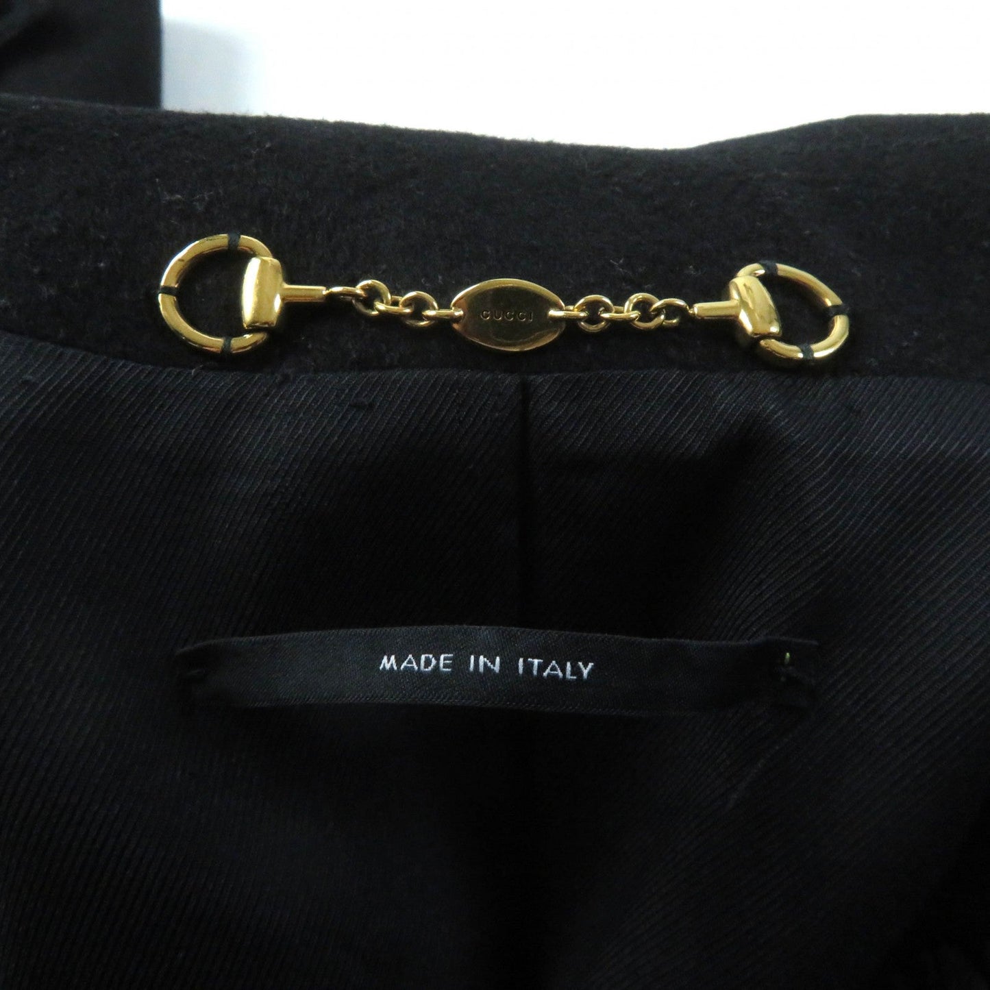 GUCCI coat 325072 wool black 38