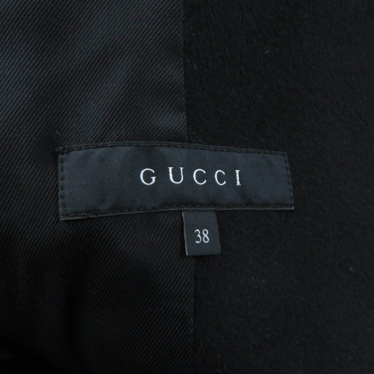 GUCCI coat 325072 wool black 38