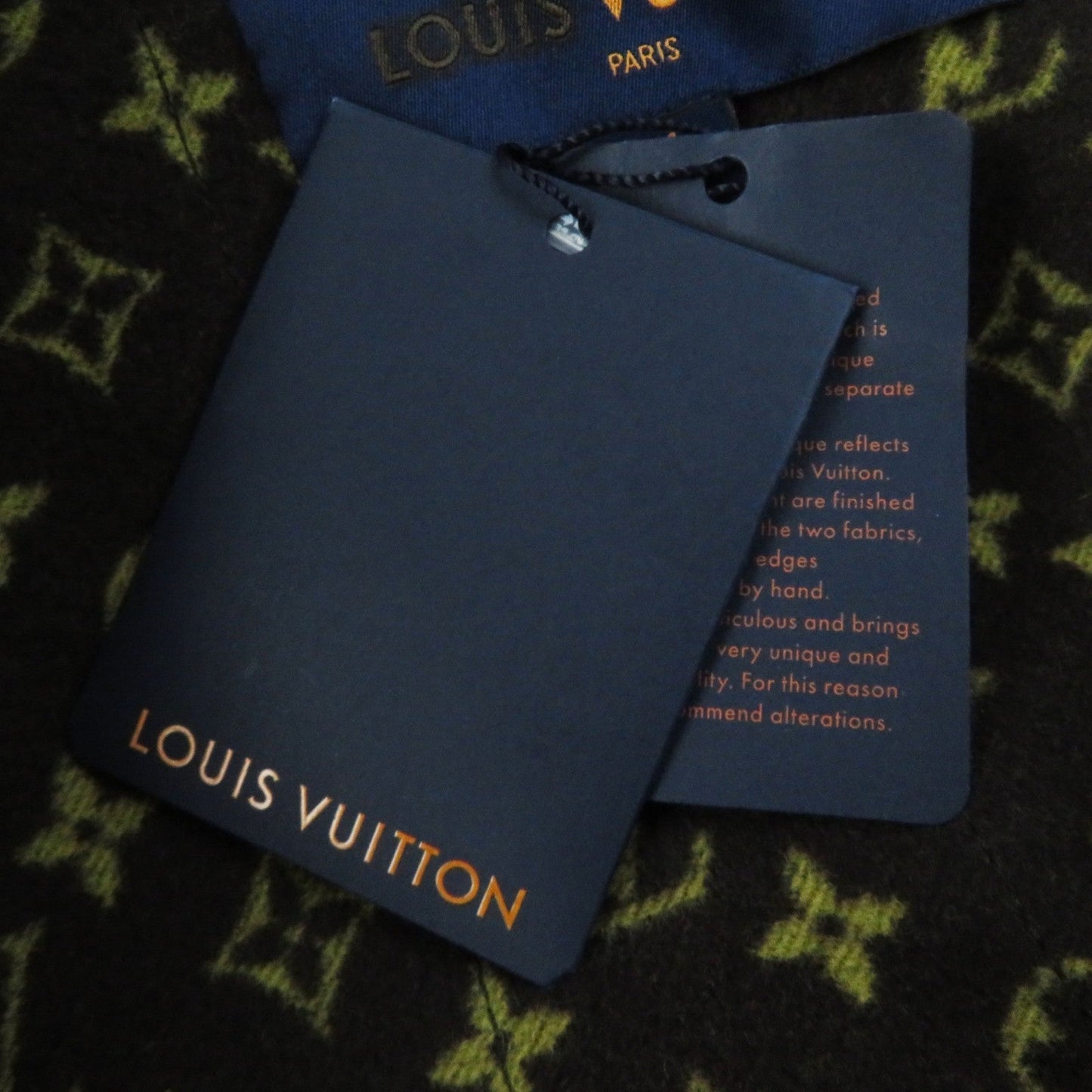 LOUIS VUITTON Best wool Black brown 34