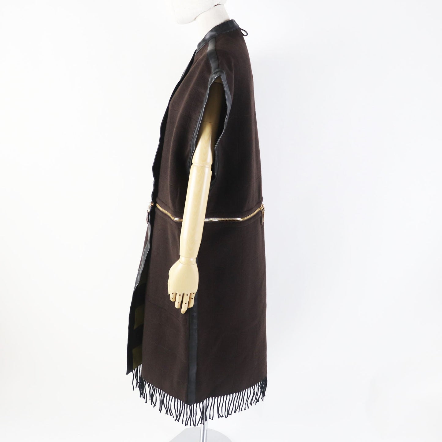 LOUIS VUITTON Best wool Black brown 34