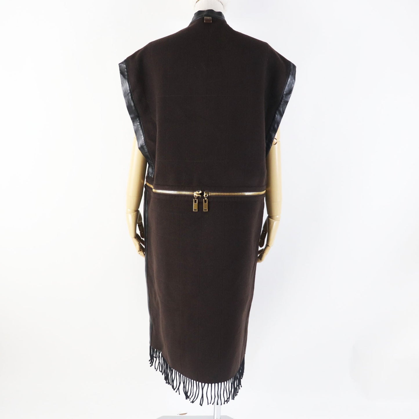 LOUIS VUITTON Best wool Black brown 34