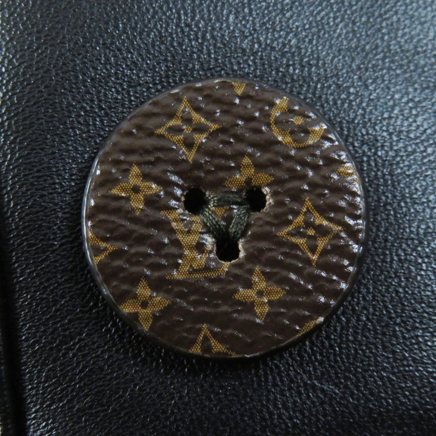LOUIS VUITTON Best wool Black brown 34