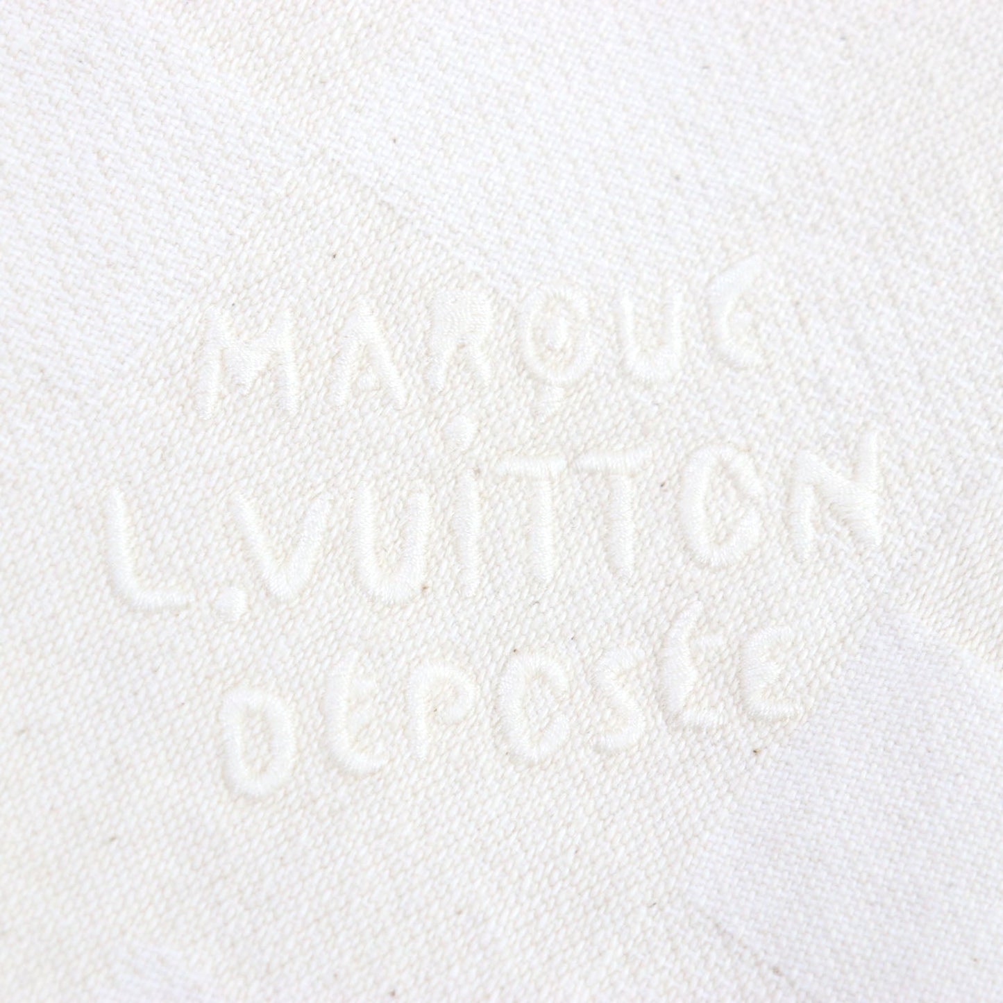 LOUIS VUITTON Denim Jacket 1AFQZO cotton light beige Damier S