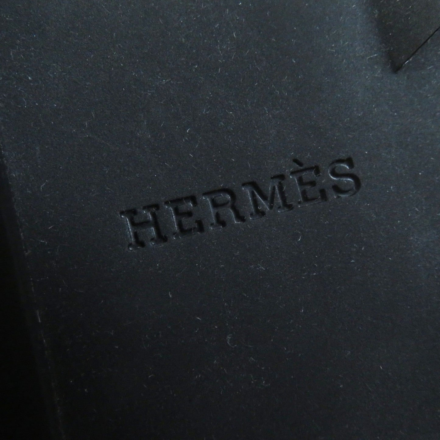 HERMES Leather shoes leather Ivory black Hoxton H Cadenas 35.5