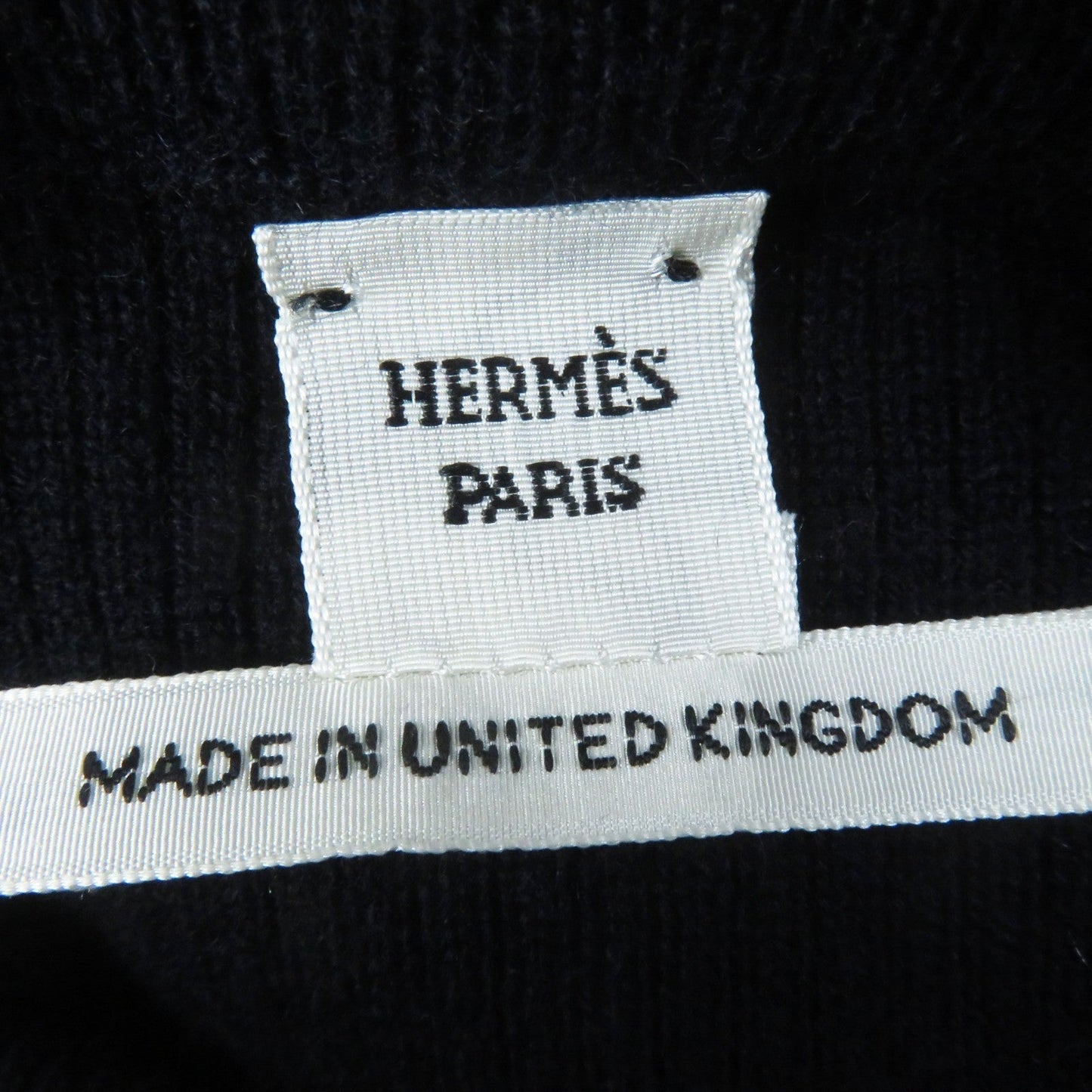 HERMES knit cashmere Dark navy 34