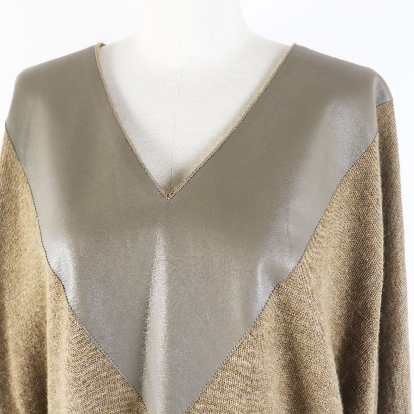 HERMES knit alpaca Brown type 38