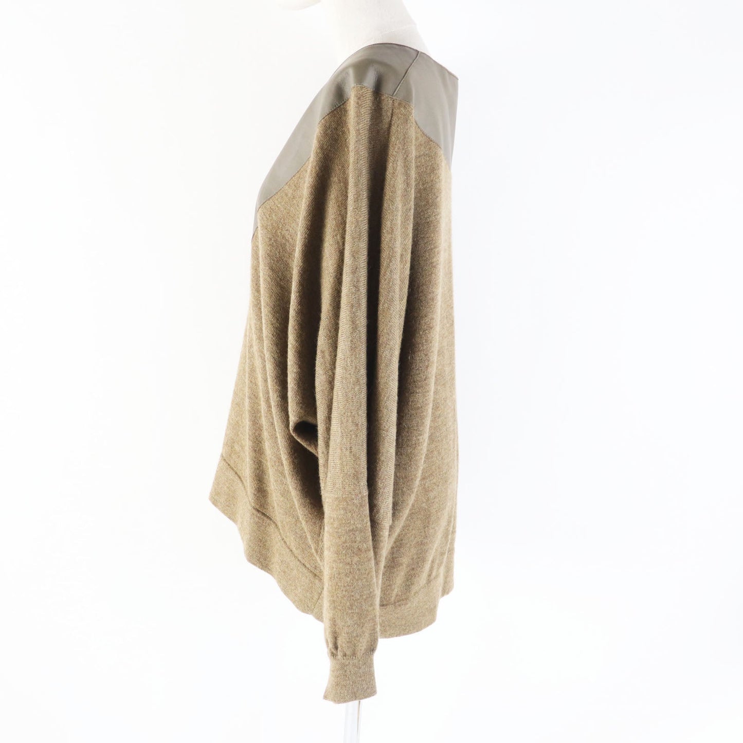 HERMES knit alpaca Brown type 38