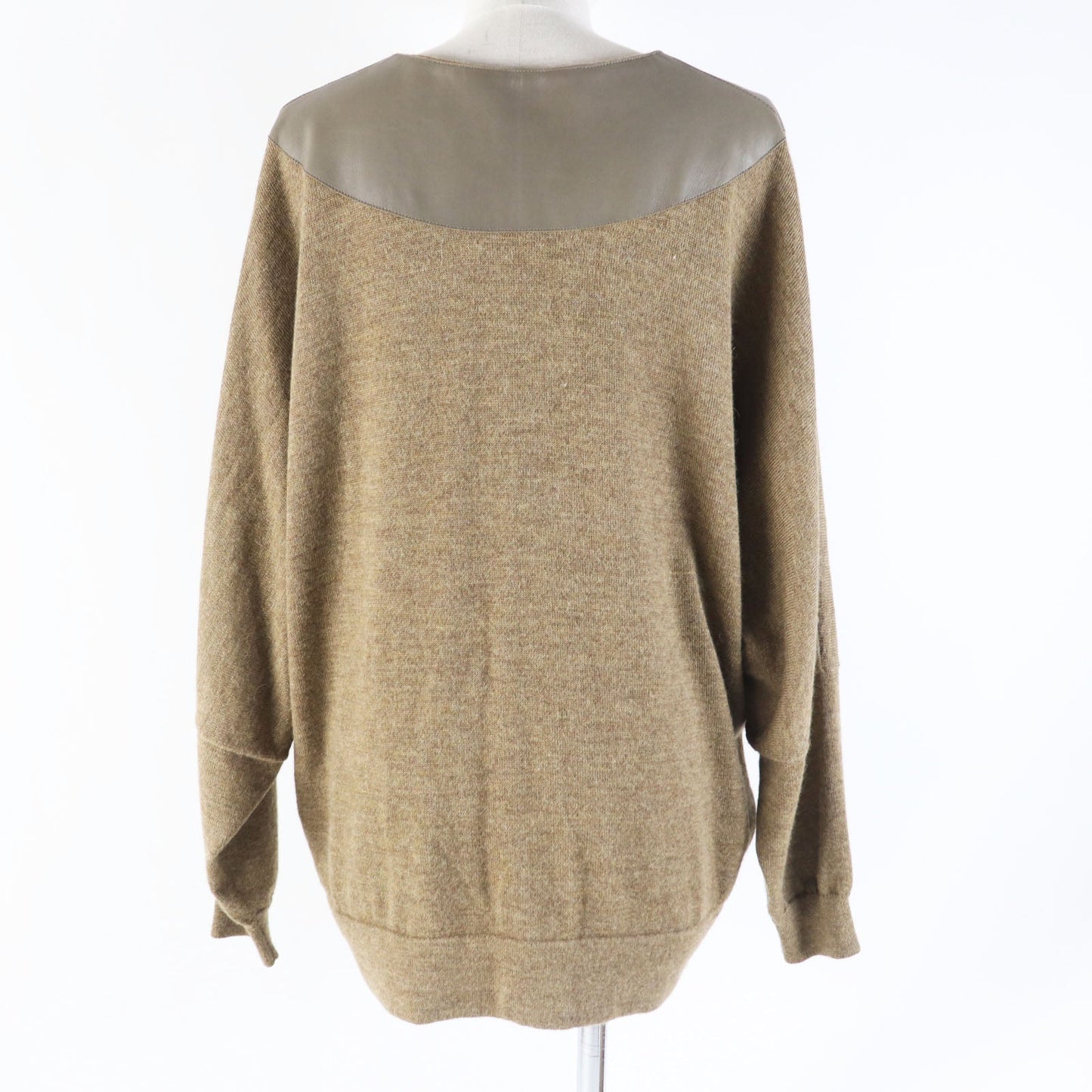 HERMES knit alpaca Brown type 38