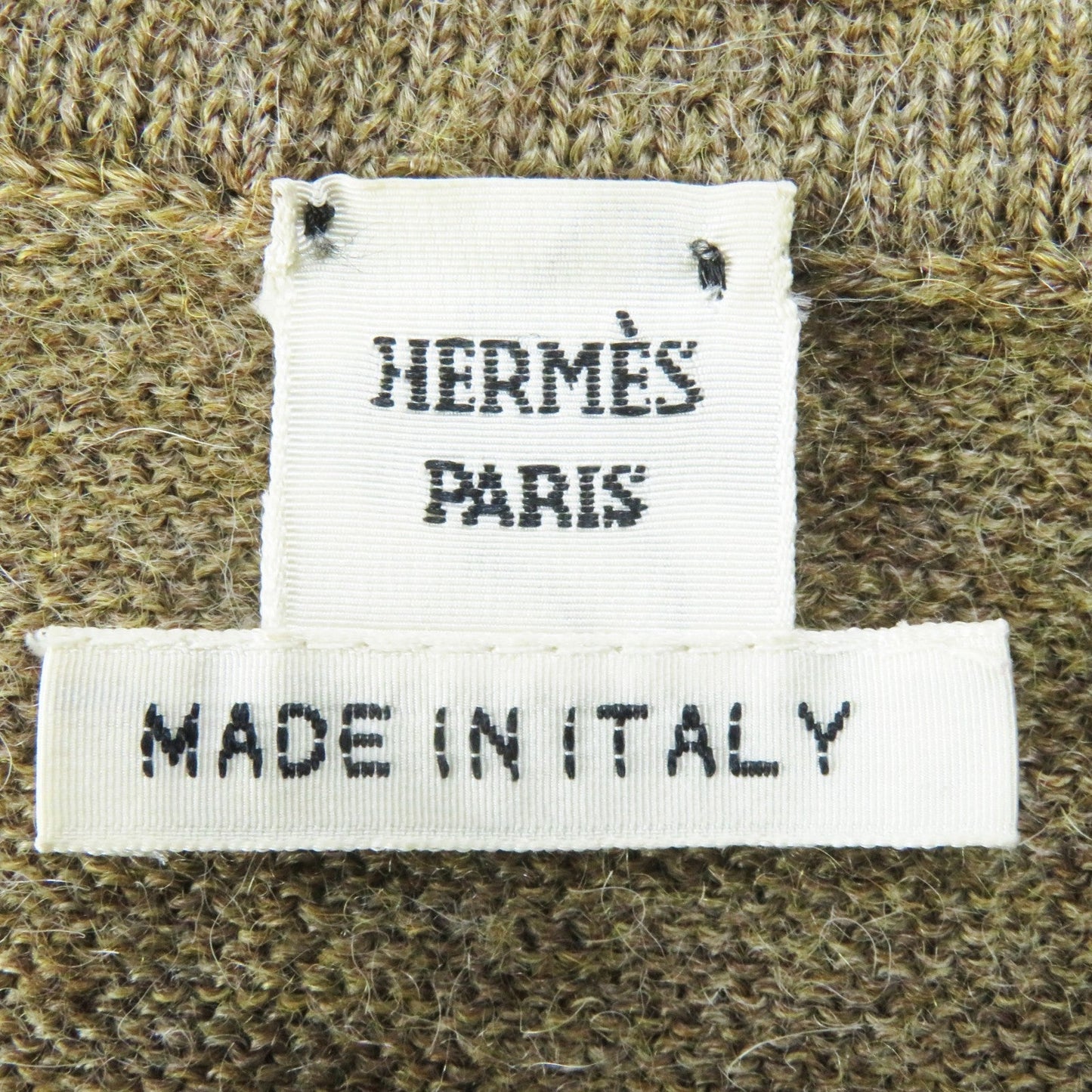 HERMES knit alpaca Brown type 38