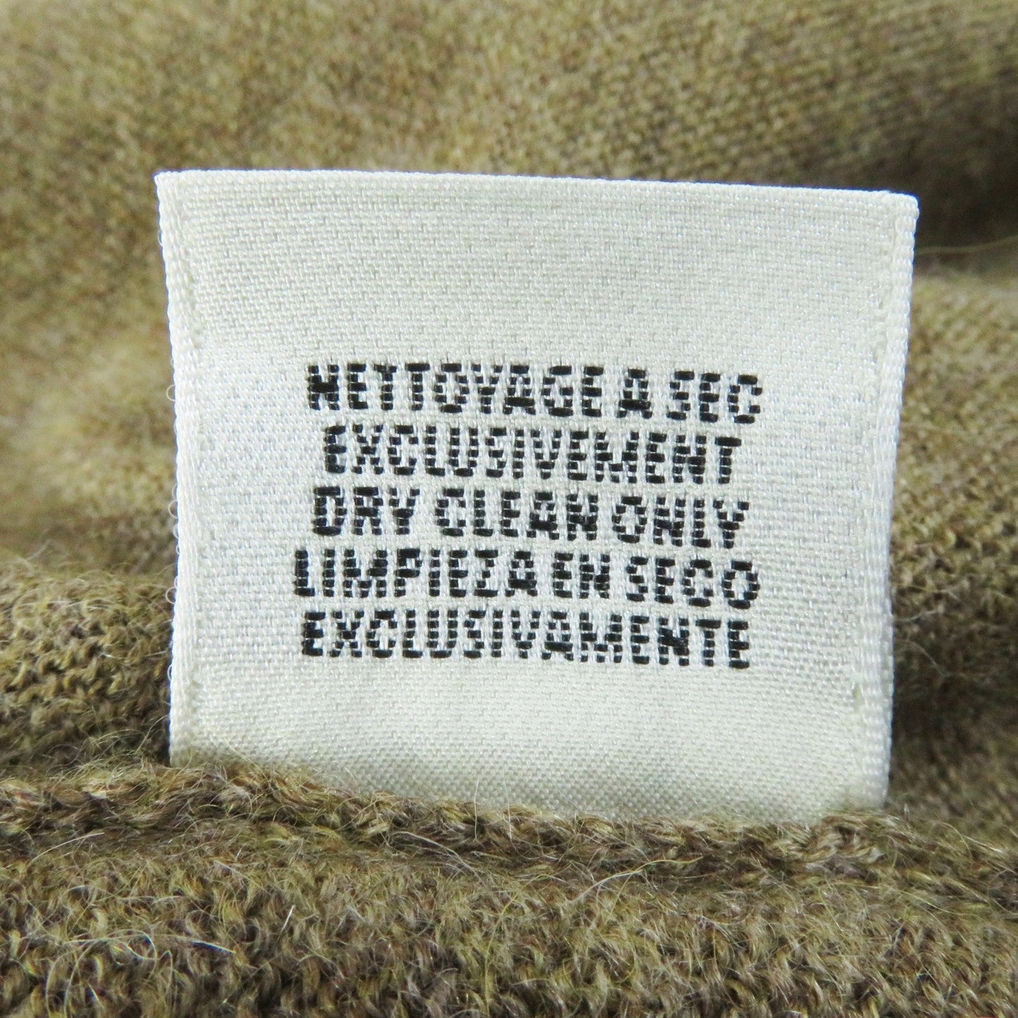 HERMES knit alpaca Brown type 38
