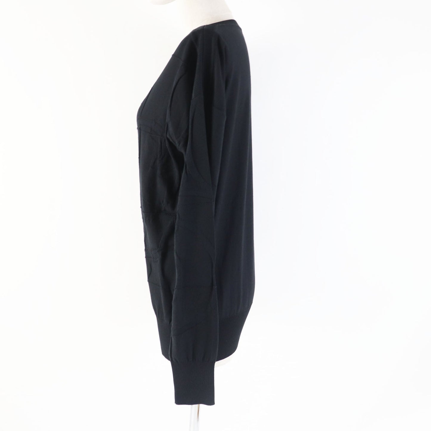 HERMES knit silk black L'INSTRVCTION DV ROY Teiogaku 36