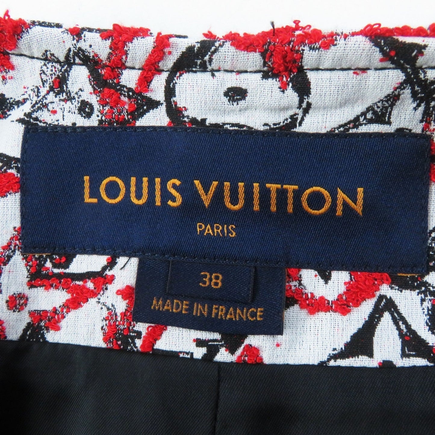 LOUIS VUITTON coat cotton Red White Black 38