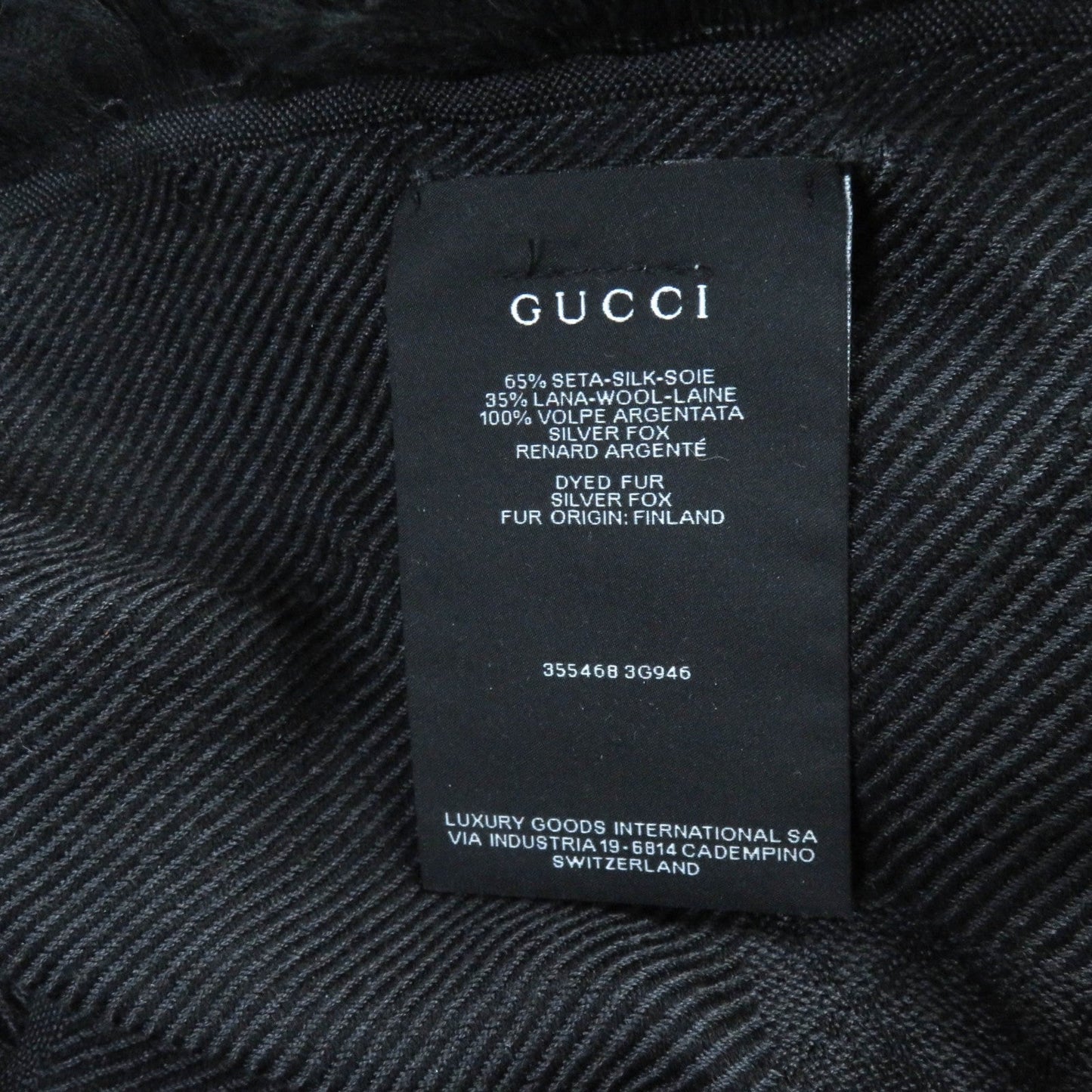 GUCCI Stall 355468 silk black