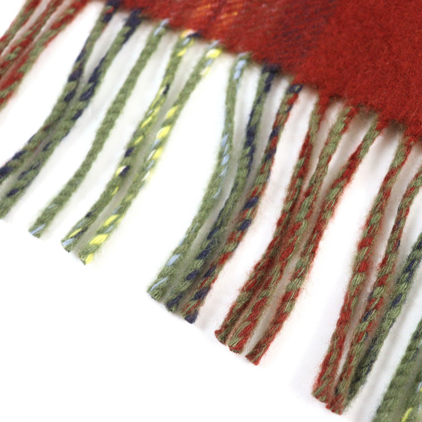 HERMES Scarf cashmere Red type Back to school