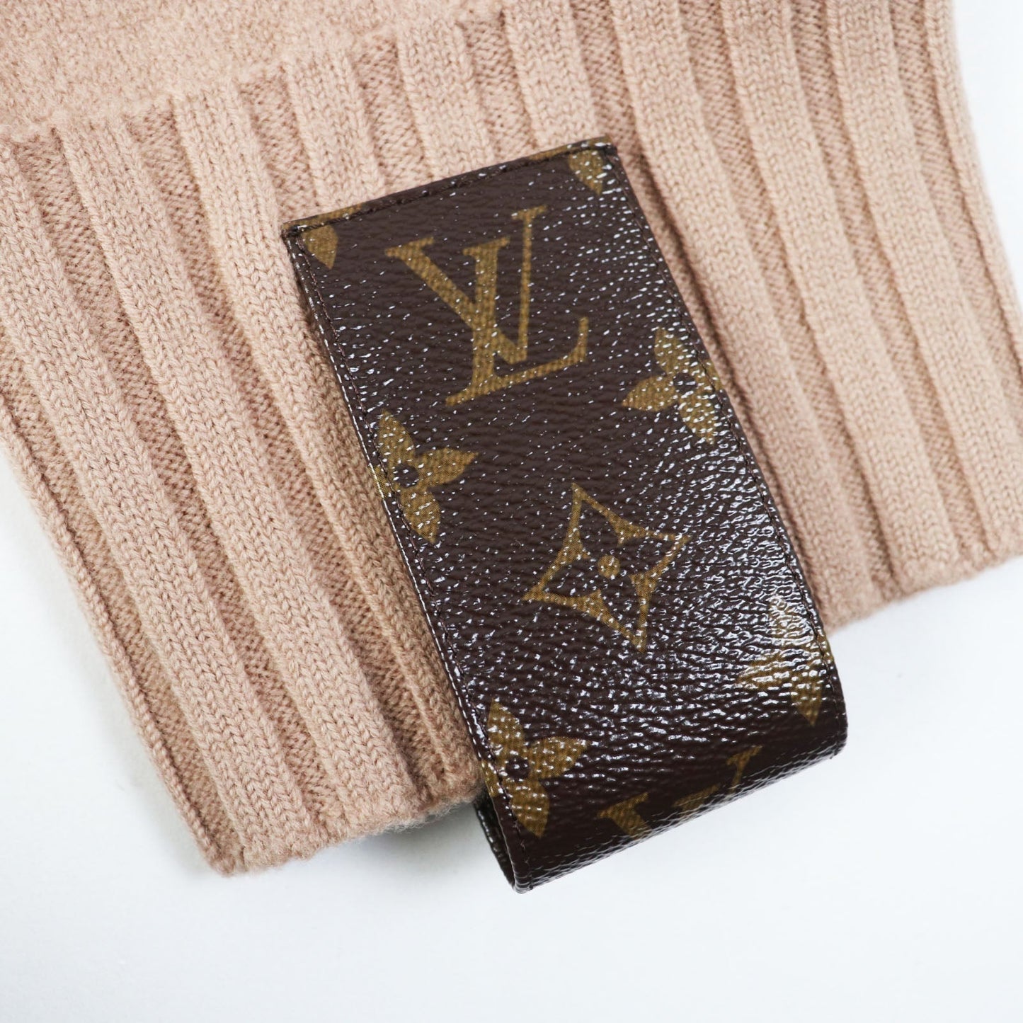 LOUIS VUITTON cardigan wool Brown M