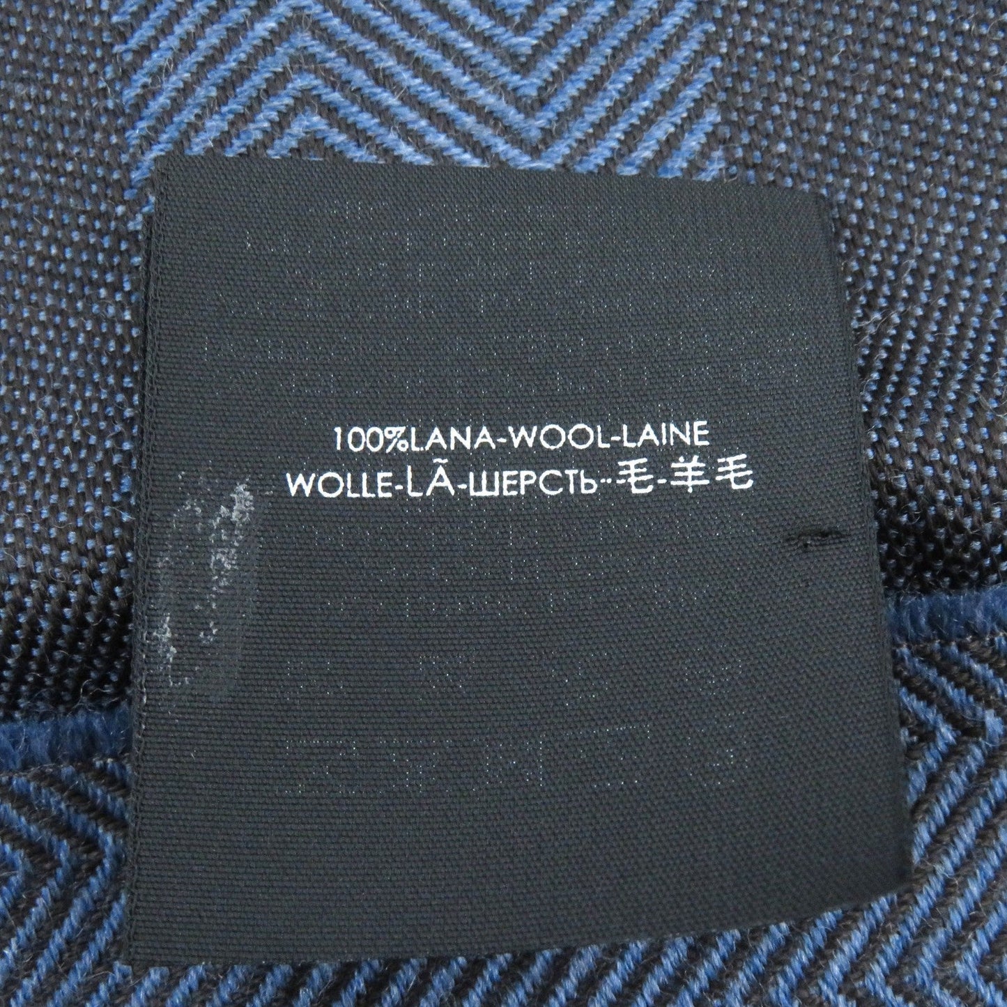 GUCCI Scarf wool Blue brown