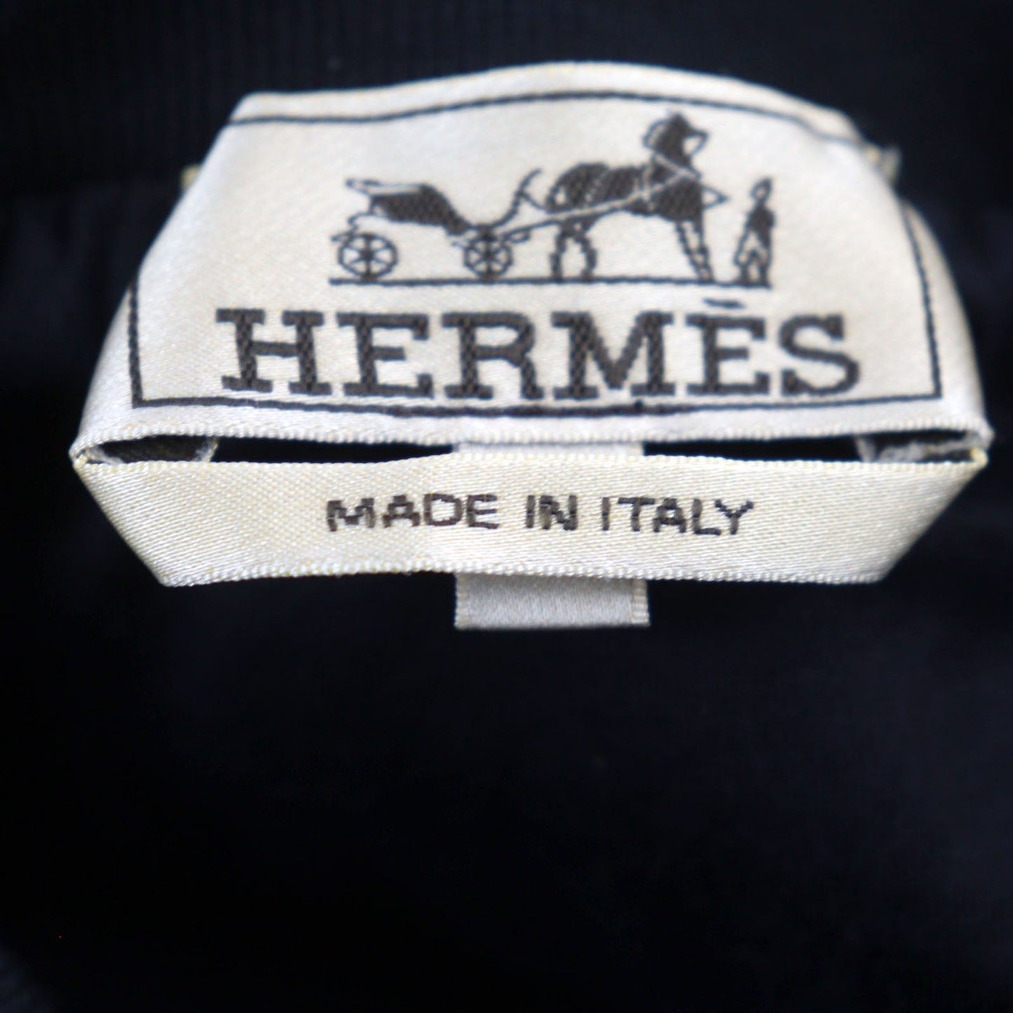 HERMES sweat cotton black XL