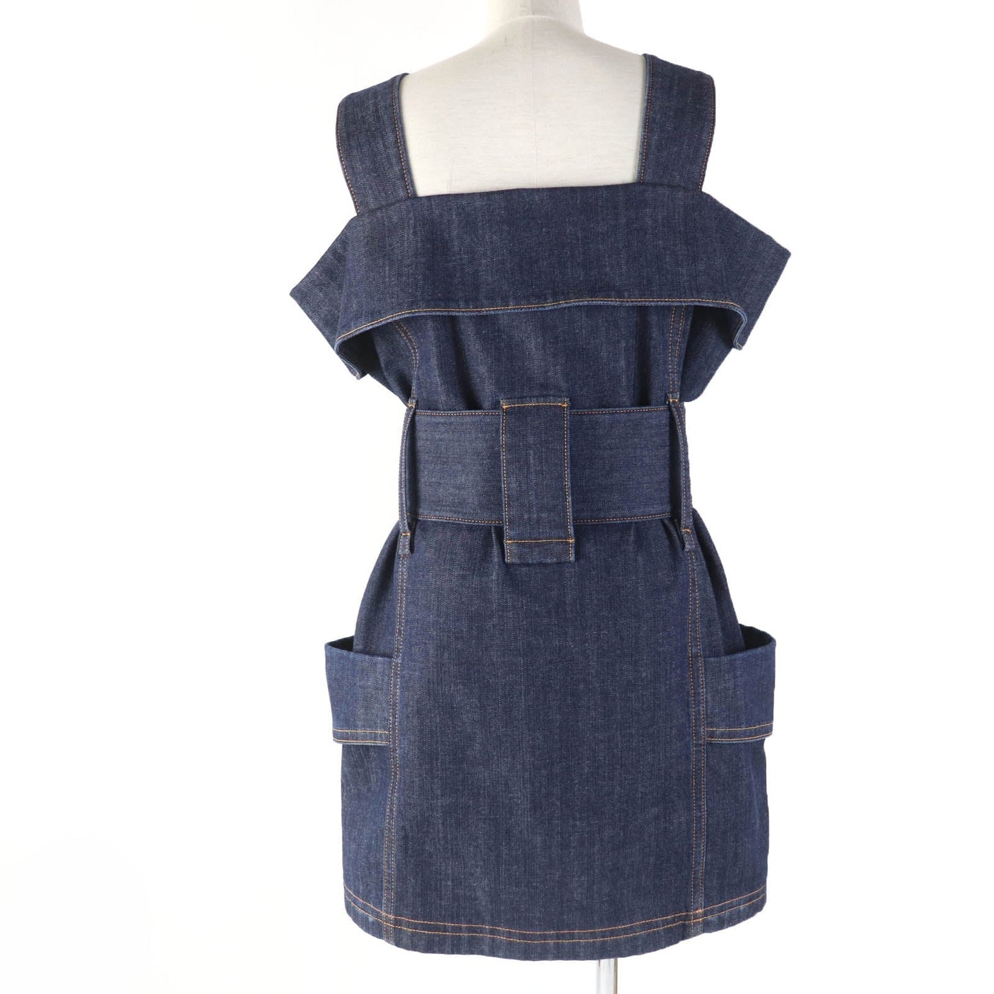 LOUIS VUITTON dress 1ABDVU cotton Indigo blue 34