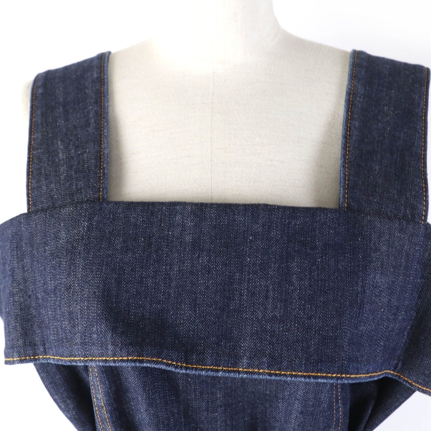 LOUIS VUITTON dress 1ABDVU cotton Indigo blue 34