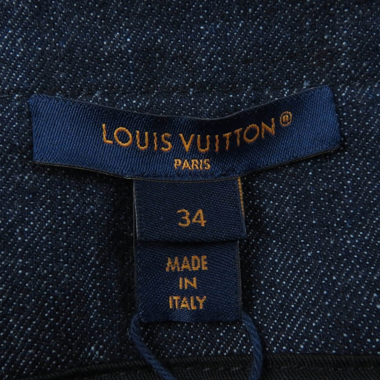 LOUIS VUITTON dress 1ABDVU cotton Indigo blue 34