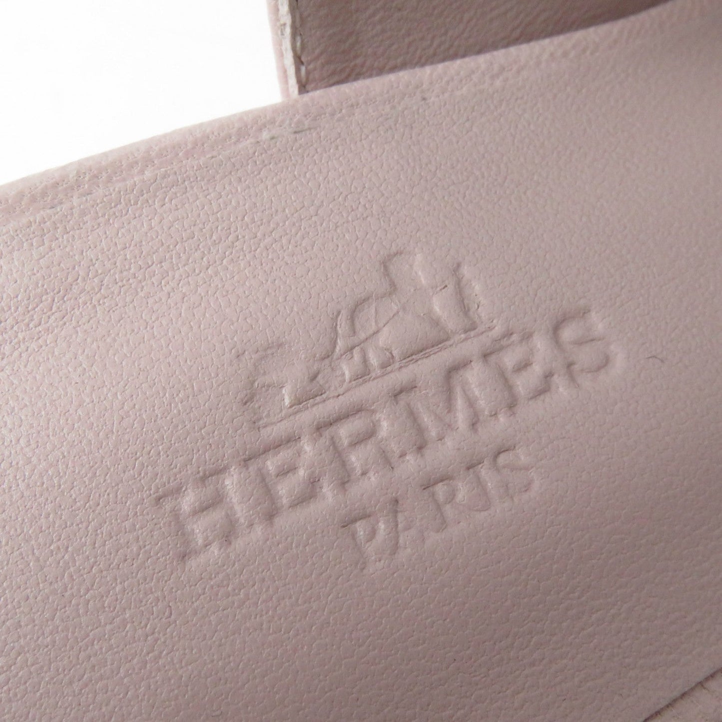 HERMES pumps leather Rose Polcelaine Infini 50 37