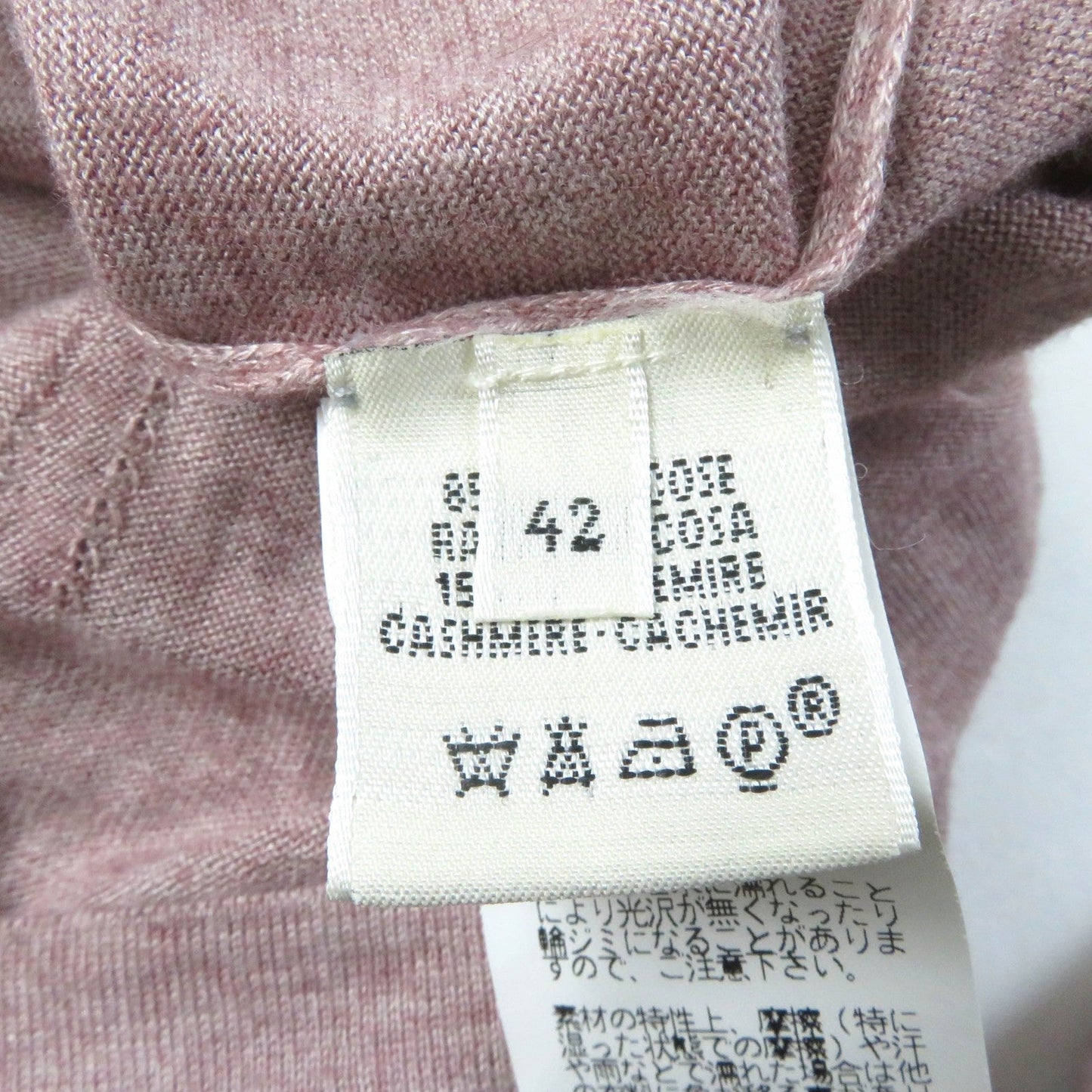 HERMES knit Rayon pink 42